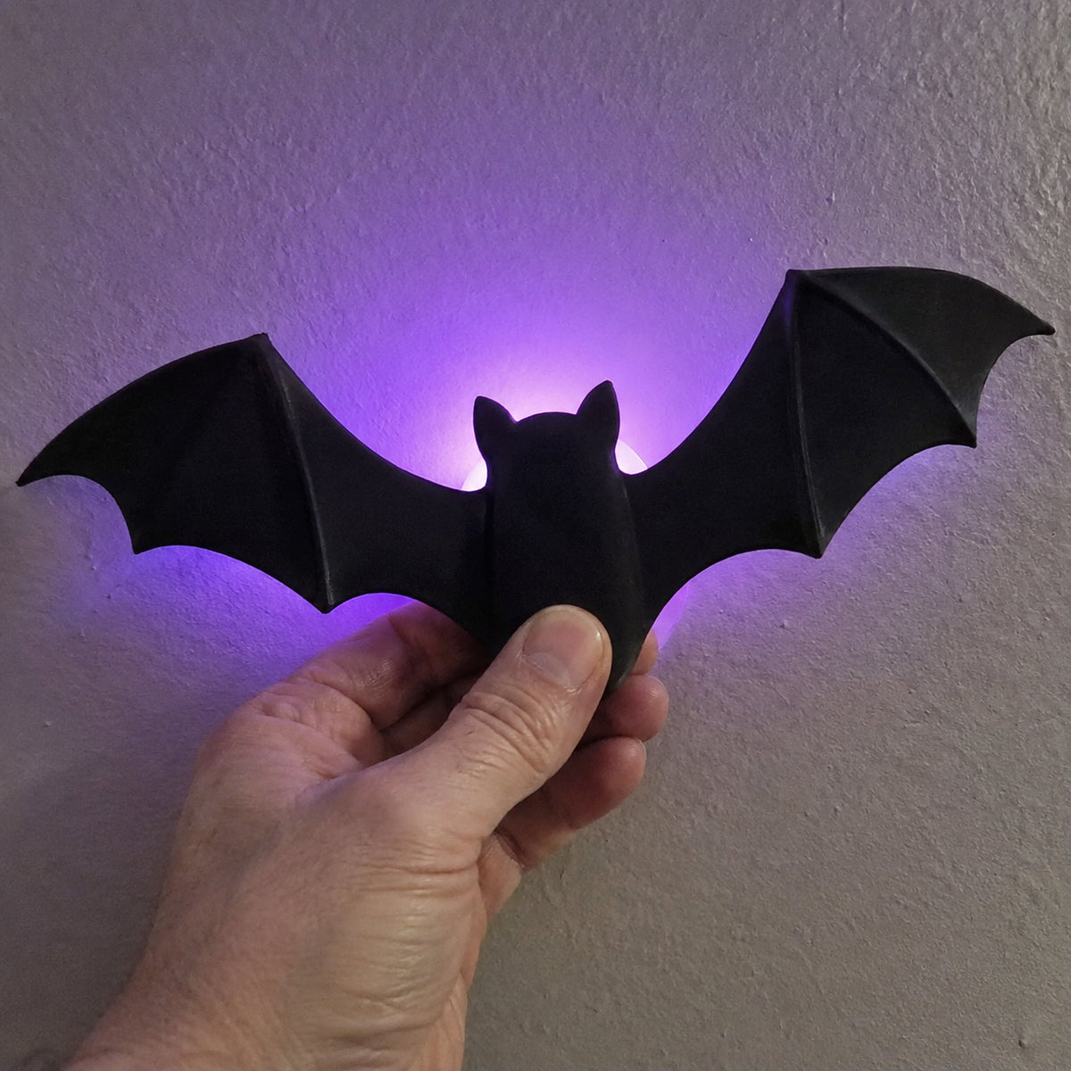 3D LED Bat Wall Decorations — Three Sizes, Individually Lit