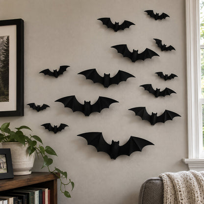 3D LED Bat Wall Decorations — Three Sizes, Individually Lit