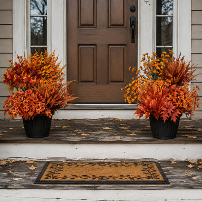 24-Bundle Artificial Fall Flowers — 6 Styles, Outdoor Autumn Decor