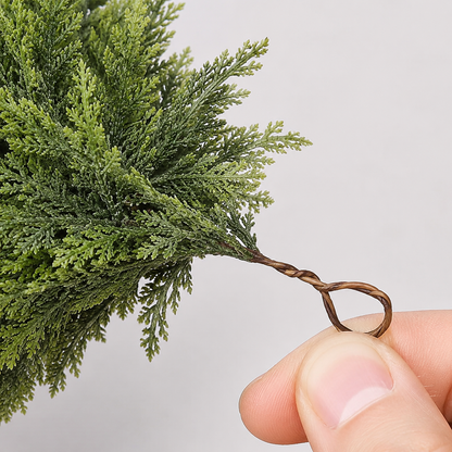 2-Piece Artificial Cedar Garland Set — 2 x 6 ft Real-Touch Greenery