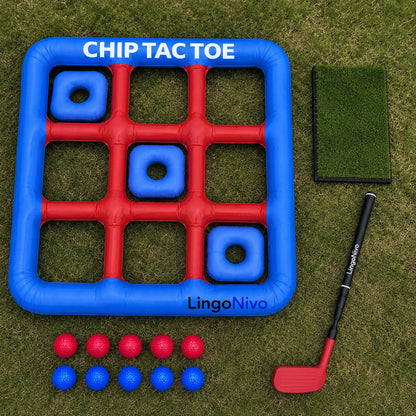 Chip Tac Toe — Inflatable Golf Game for Lawn, Tailgate & Pool