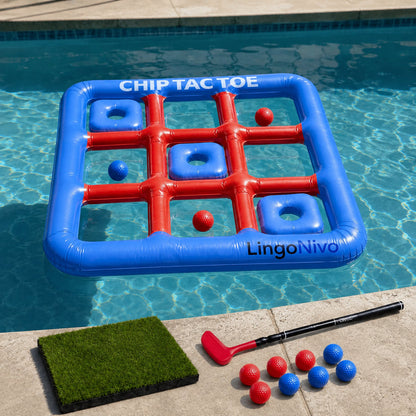 Chip Tac Toe — Inflatable Golf Game for Lawn, Tailgate & Pool