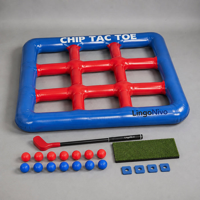 Chip Tac Toe — Inflatable Golf Game for Lawn, Tailgate & Pool