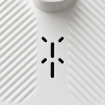 Close-up of the ribbed anti-slip top and the six air vents of the body dryer