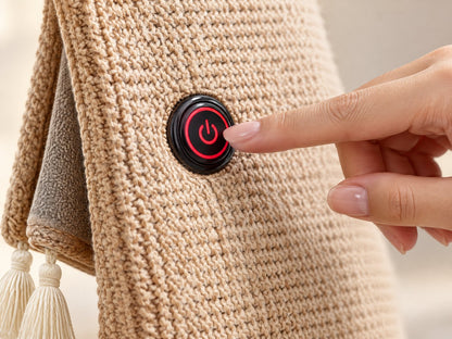The round button with 3 heat levels
