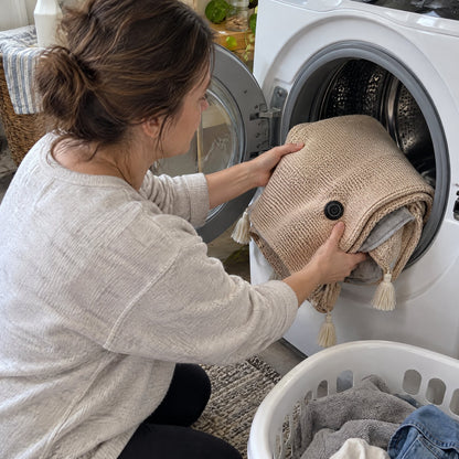 The heated shawl is machine washable