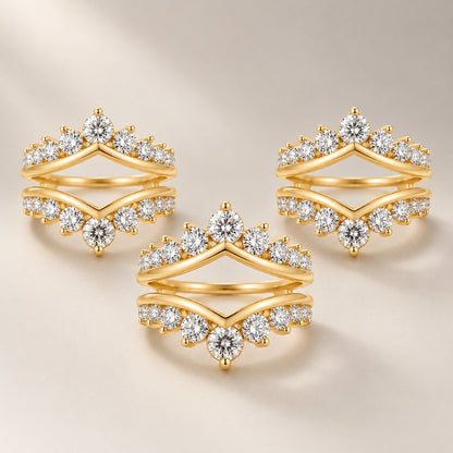 Three gold ring jackets