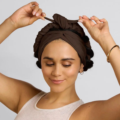Putting the headband on