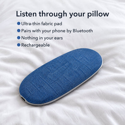 The speaker on a pillow with its main features