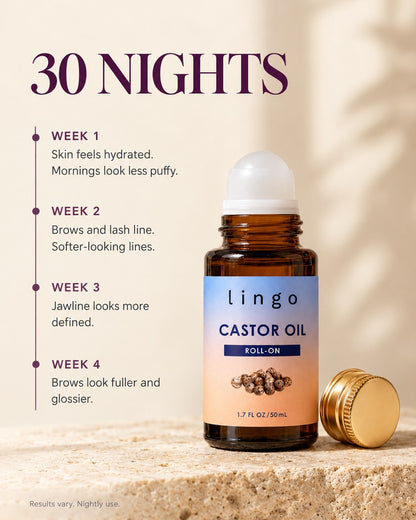 30 nights with the roll-on: week 1 to week 4, results vary
