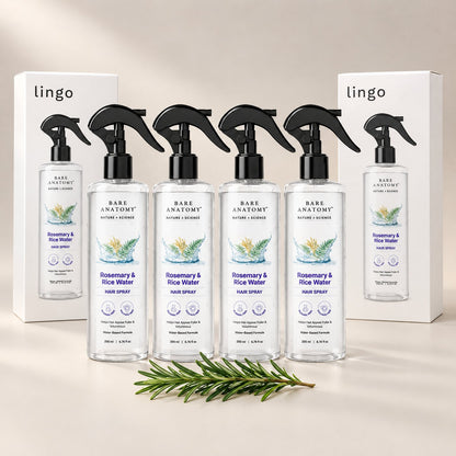 Buy 2 Get 2 FREE: four bottles of the hair spray with lingo boxes