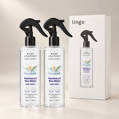Buy 1 Get 1 FREE: two bottles of the hair spray with the lingo box