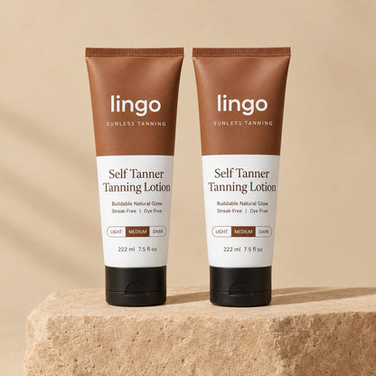 Two tubes of Lingo Self Tanner: every pack is Buy 1, Get 1 Free
