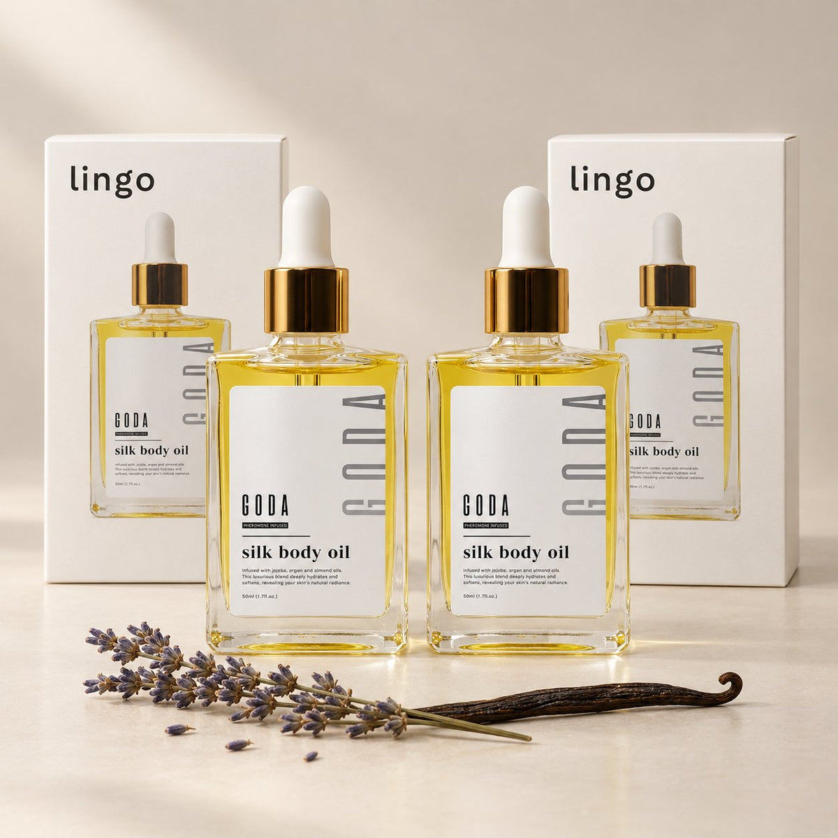 Buy 1 Get 1 FREE: two bottles and two lingo boxes