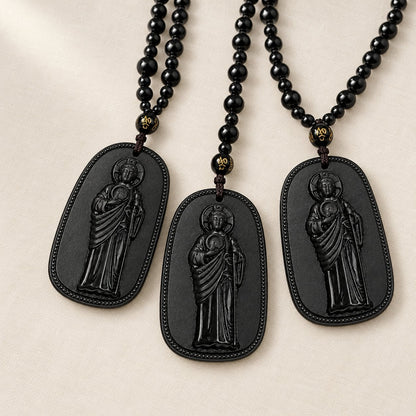 Three San Judas Tadeo necklaces