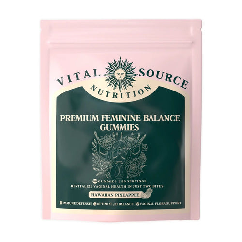 Vital Source Nutrition Premium Feminine Balance Gummies, Hawaiian Pineapple, 60 gummies