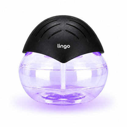 Lingo Water Air Purifier, glowing purple