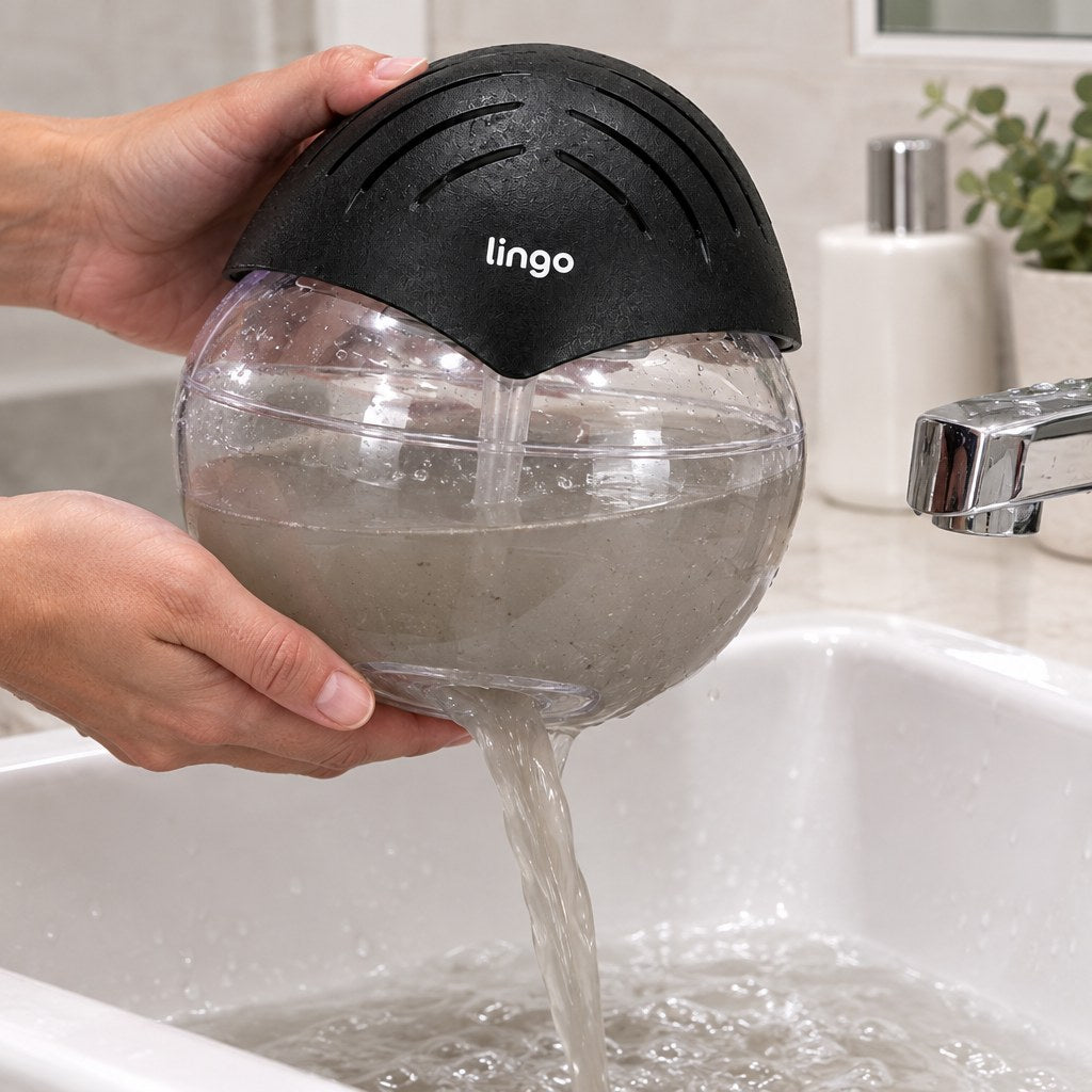The grey water after a few days of use