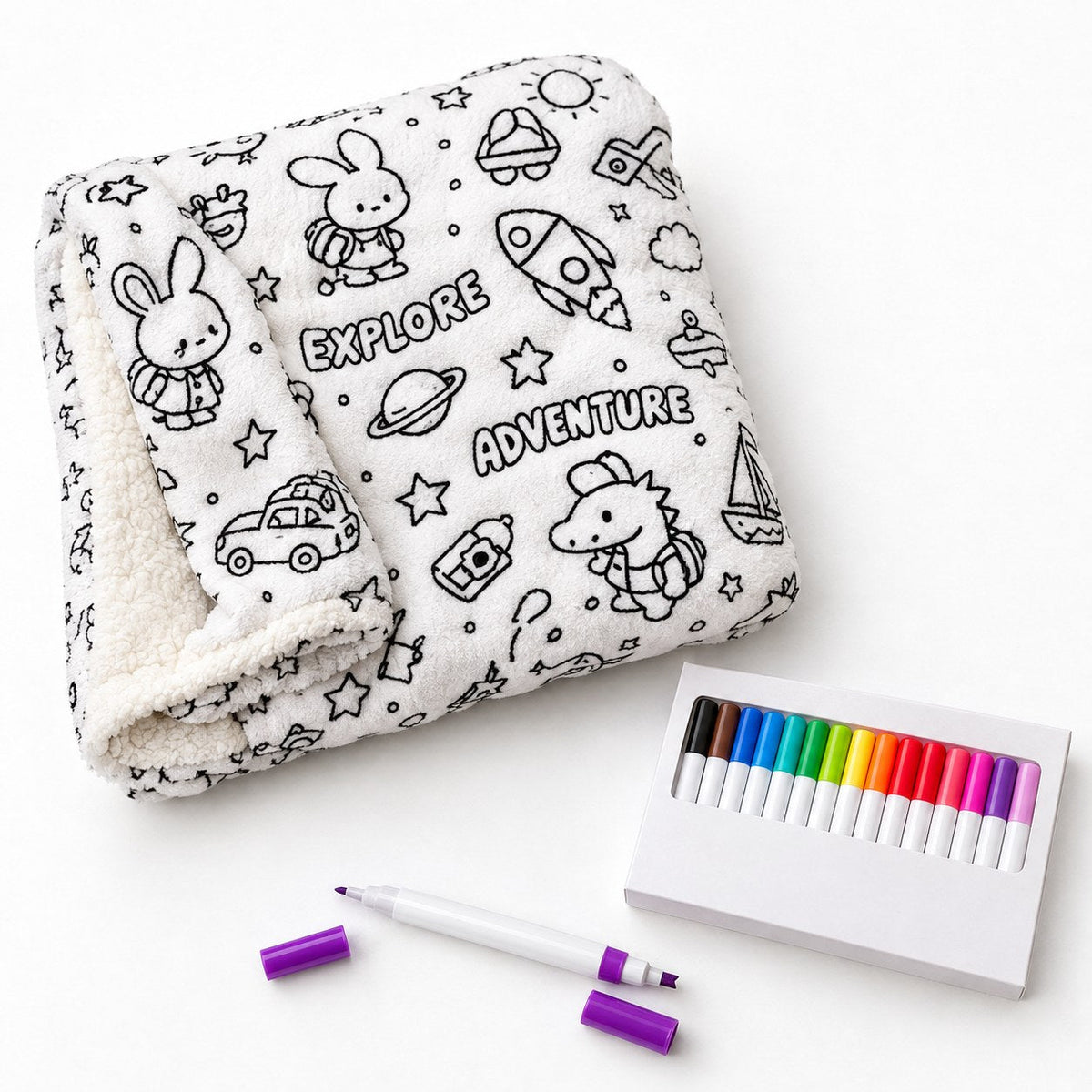 Bonus set of 15 dual-tip fabric markers