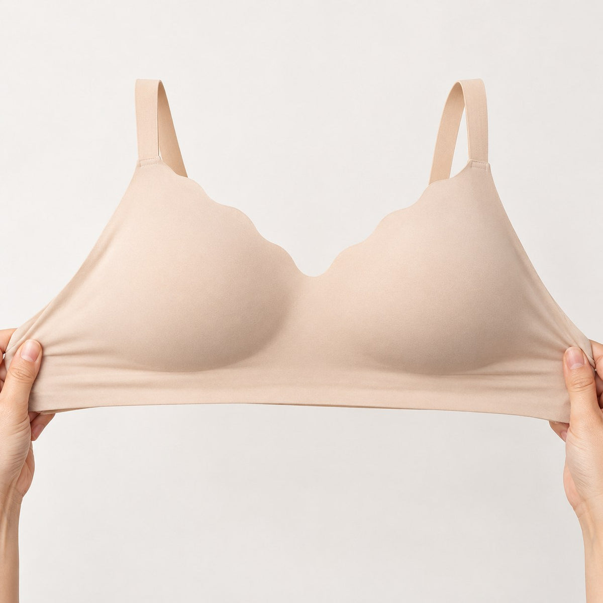 The wide band stretched to show its elasticity