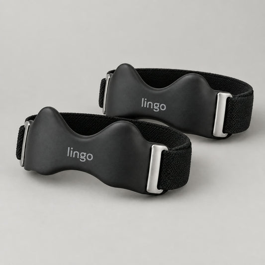 Two Lingo Knee Straps, sold as a pair