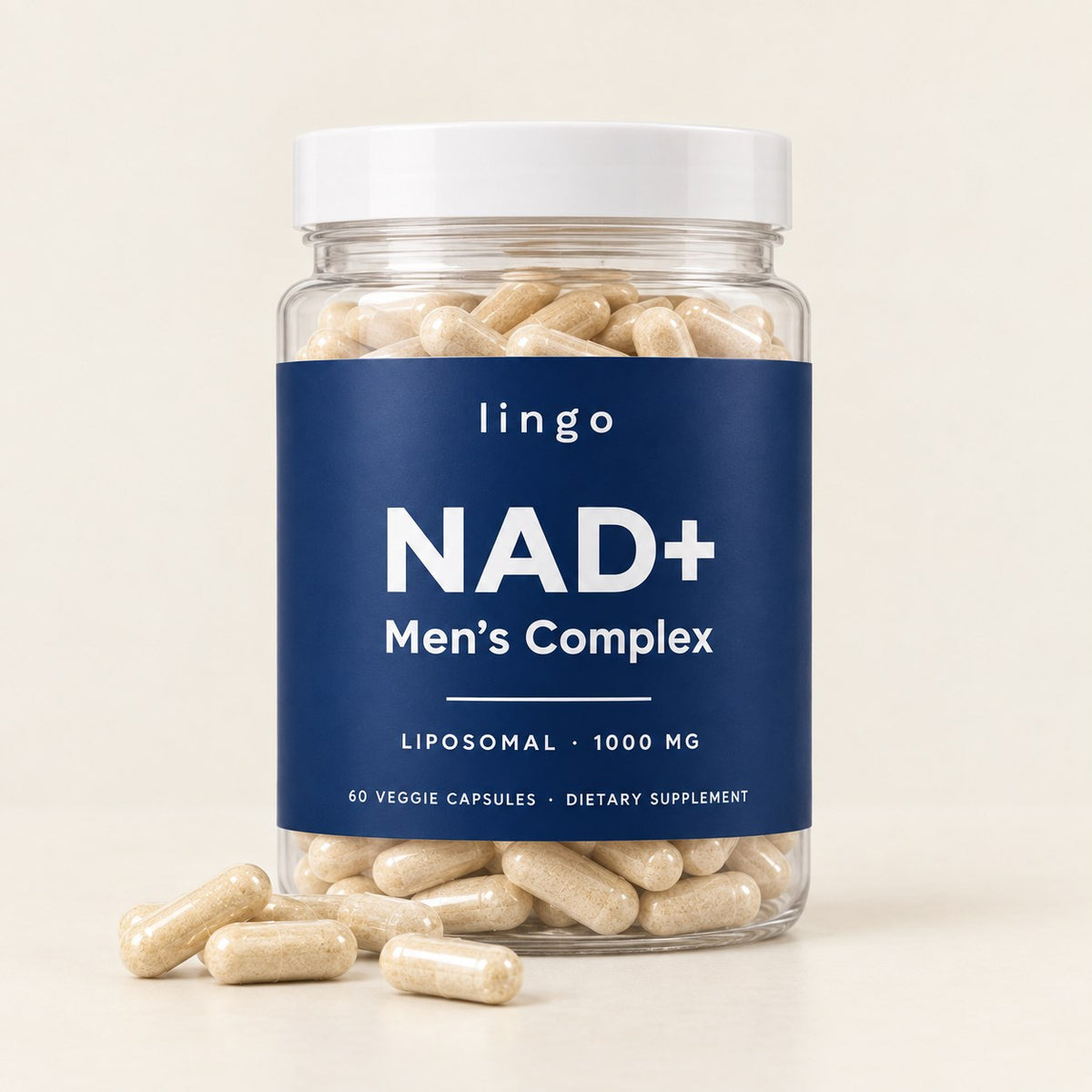 Lingo NAD+ Men's Complex, 60 veggie capsules