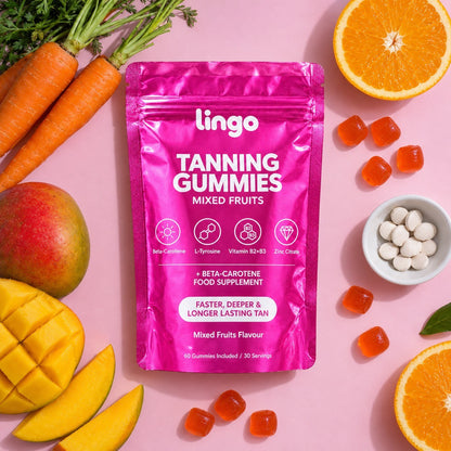 The actives: carrots, mango, orange, gummies and zinc