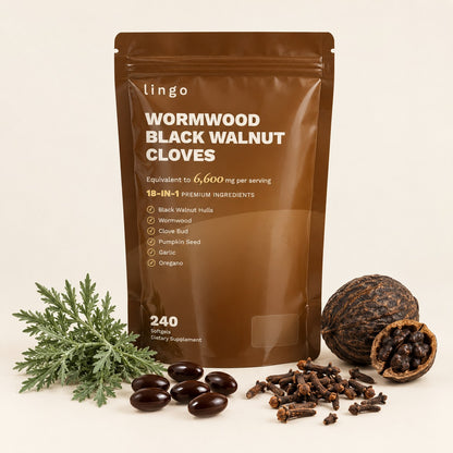 Lingo Wormwood Black Walnut Cloves pouch, 240 softgels